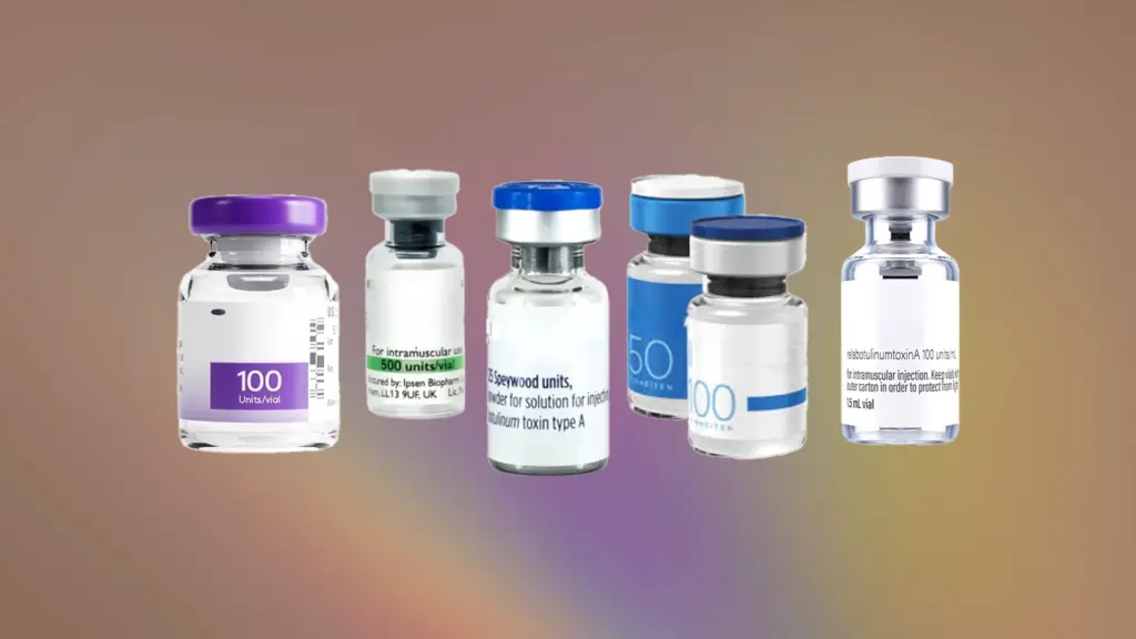 verschillende botox merken Dysport, Bocouture, Azzalure, Relfydess & Botox